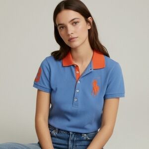 Ralph Lauren Sport Polo Shirt Large Embroidery Pony Logo Size M